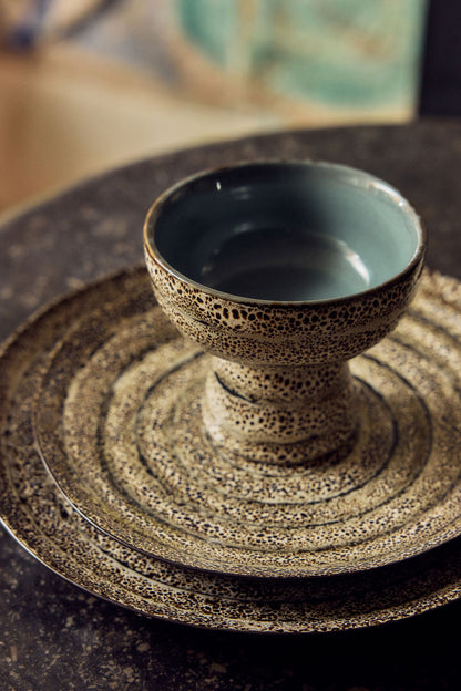 PRE-ORDER - HKLIVING - 70s ceramics: Side plates set van 2 - Brew