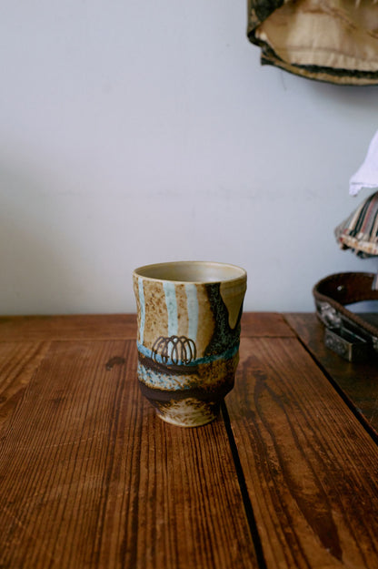 HKLIVING - Artist ceramics coffee mug - Scratched
