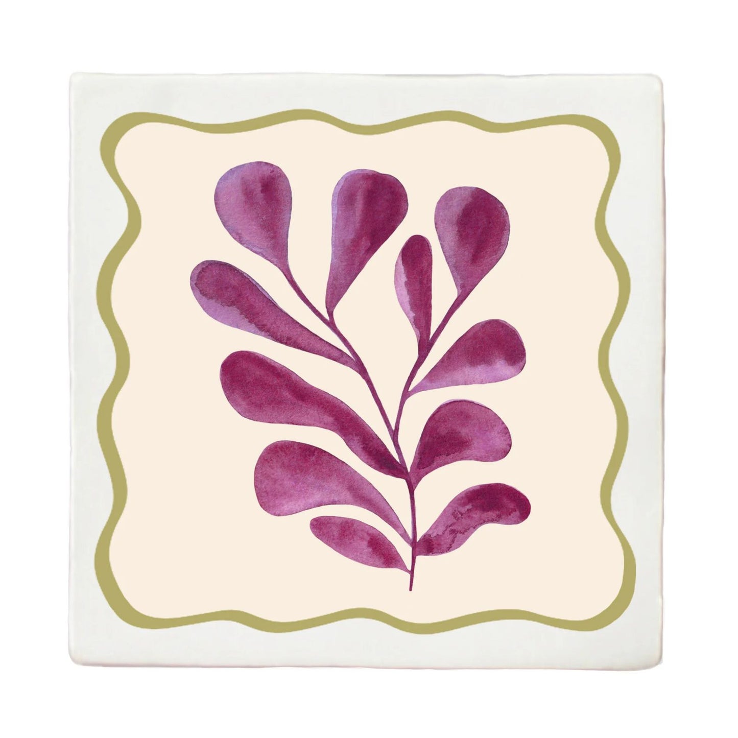 Tegeltje Liefs Karlijn - Diep paars blad