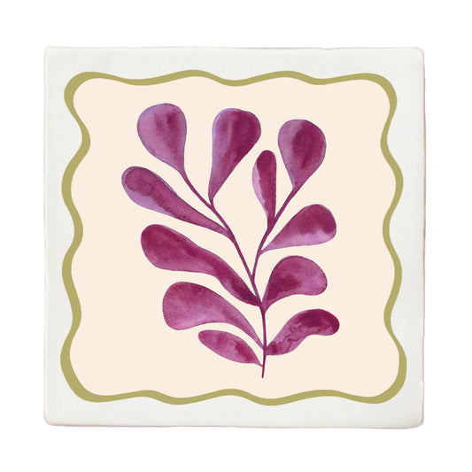 Tegeltje Liefs Karlijn - Diep paars blad