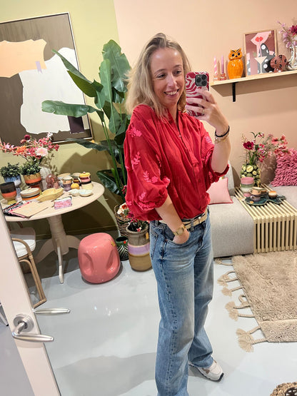 Blouse Jada - Koraalrood