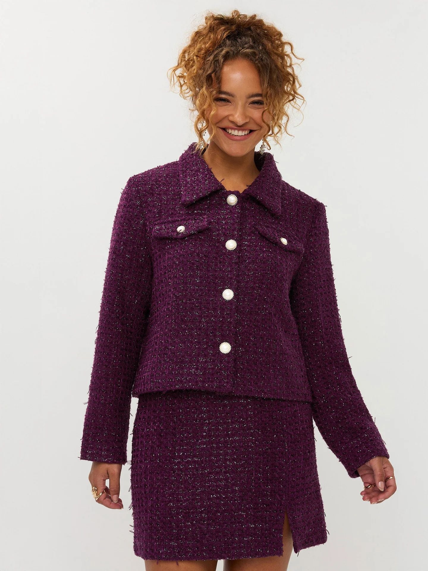 Ydence | Jacket Wiske | Aubergine