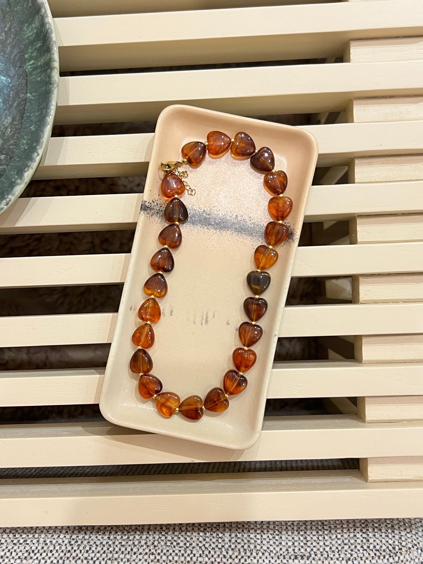 Kralenketting - Hartjes