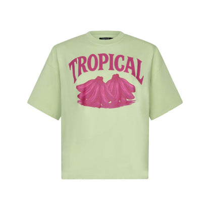 Ydence | T-shirt Tropical | Soft green
