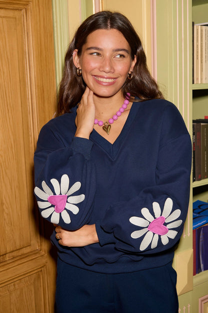 Ydence | Sweater Madelief | Navy