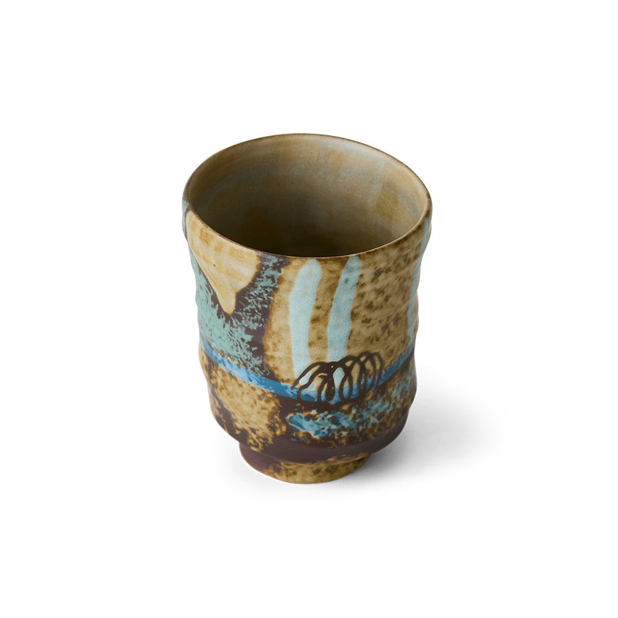 HKLIVING - Artist ceramics coffee mug - Scratched