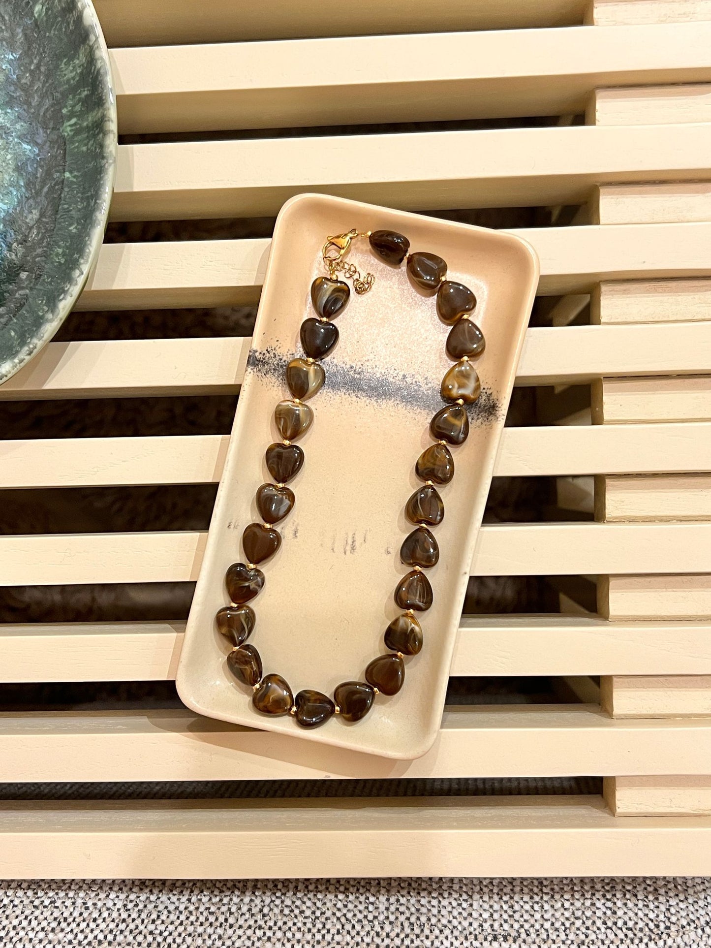 Kralenketting - Hartjes