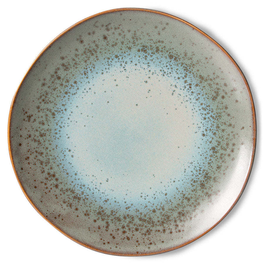 HKLIVING - 70s Dinerborden set van 2 - Mineral