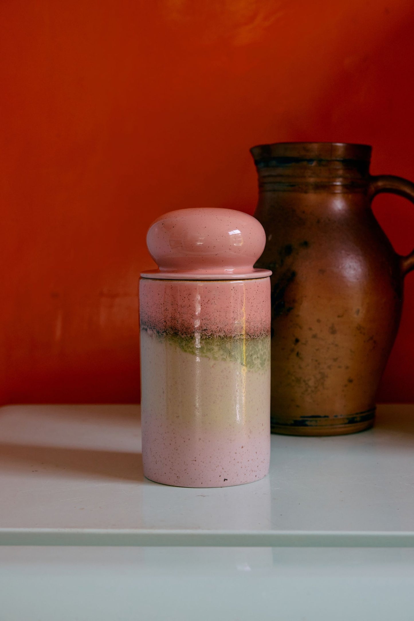 PRE ORDER - HKLIVING - 70s voorraadpot - Glaze