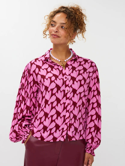 Ydence | Blouse Alyssa | Pink Flower