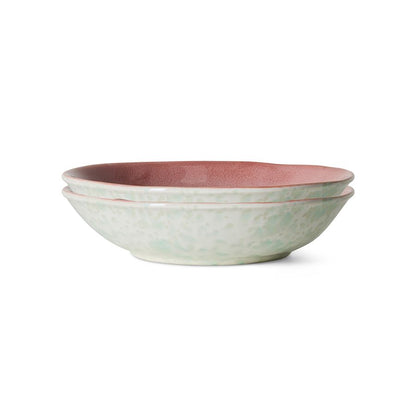 PRE-ORDER - HKLIVING - 70s ceramics: curry borden set van 2 - Lotus