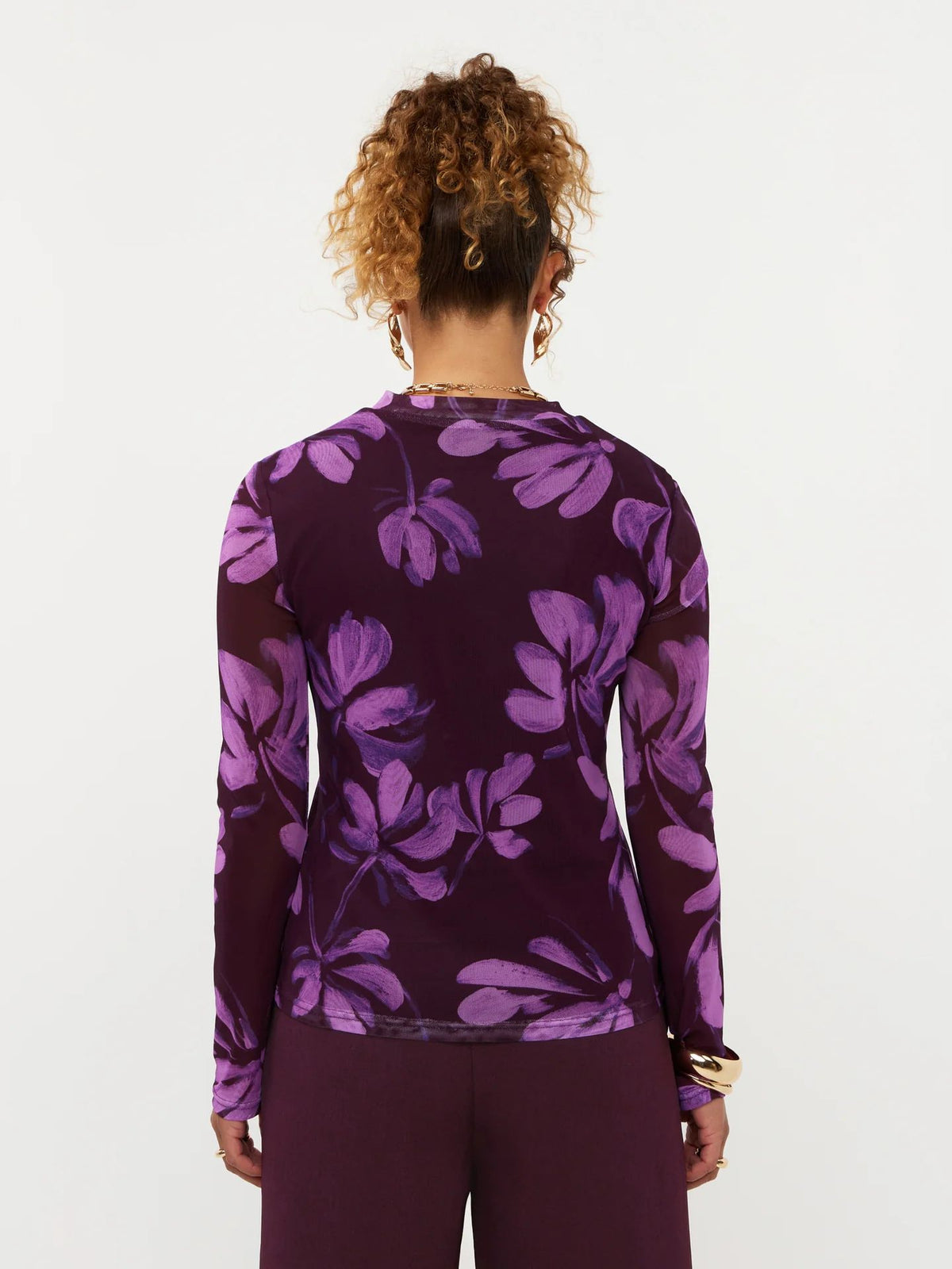 Ydence | Top Willemijn | Plum Flower