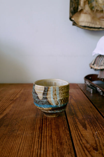HKLIVING - Artist ceramics coffee cup - Scratched