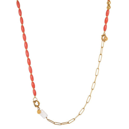 Label Kiki - Peachy Baby Long Necklace Gold