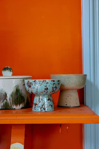 PRE ORDER - HKLIVING - 70s Tapas bowl on base - Patina