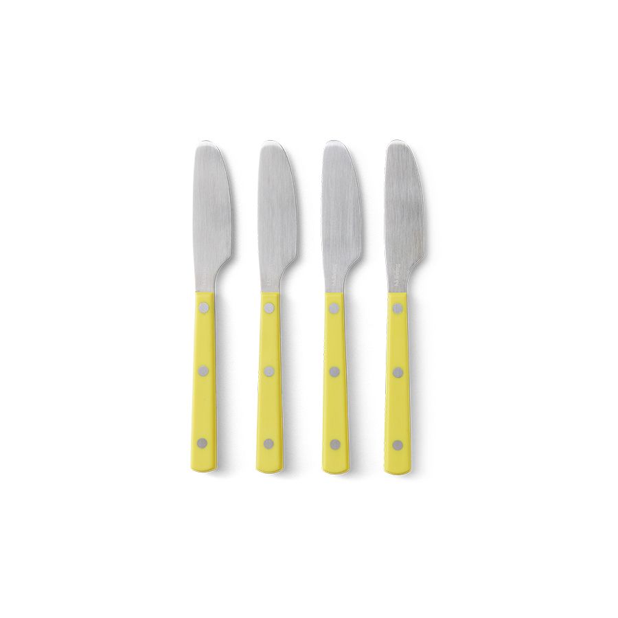 HKLIVING - 70s butter knives set of 4 - Lemon