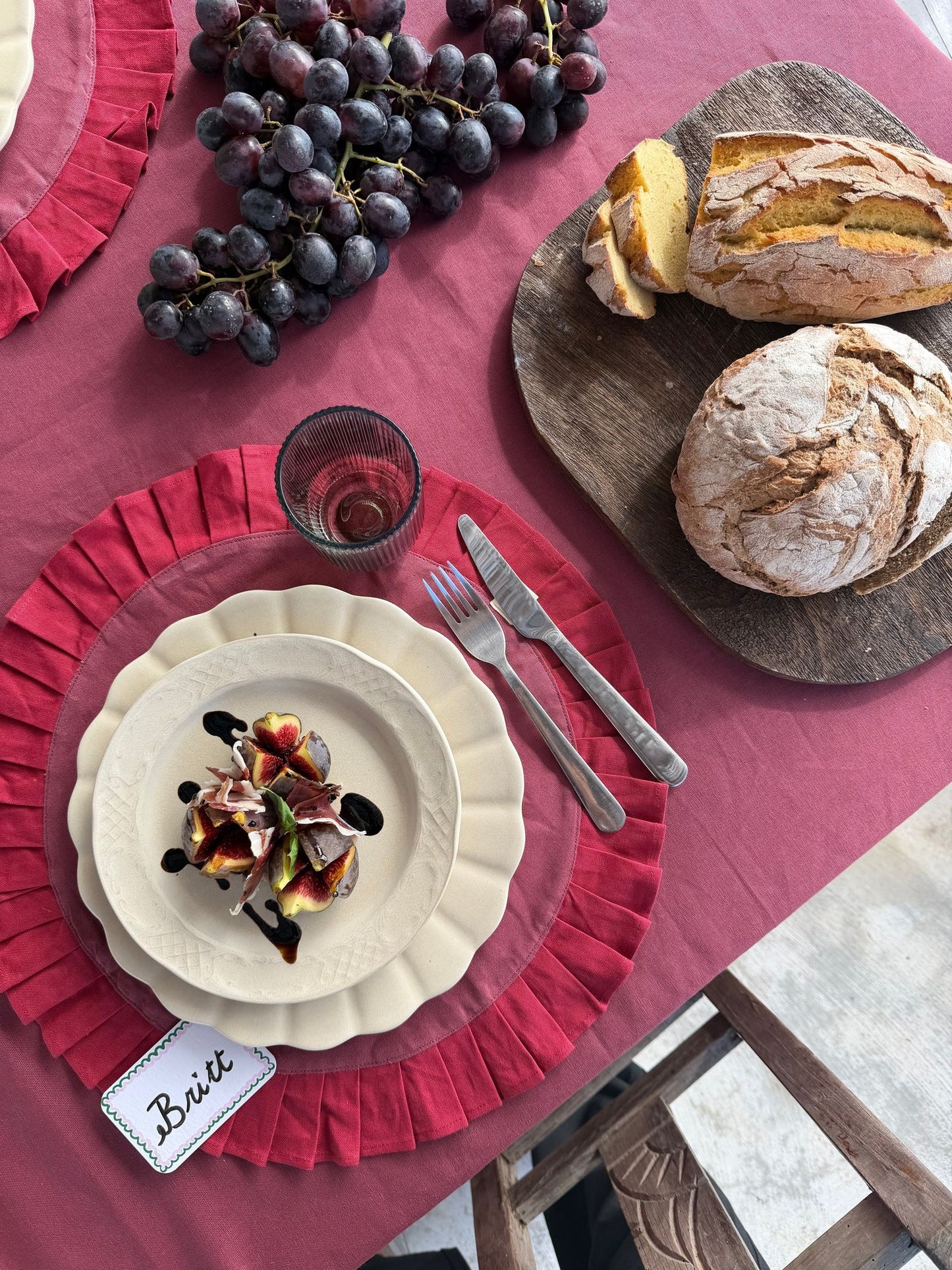 Nine Kitchenware - Placemat set van 2 - Burgnudy Nova