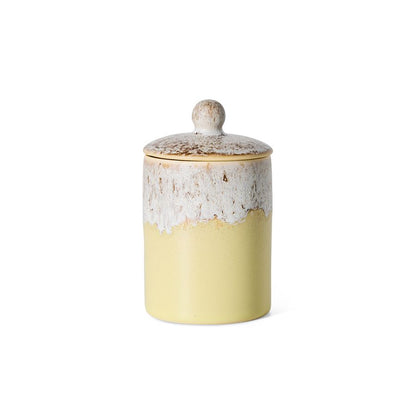 PRE ORDER - HKLIVING - 70s ceramics: Jar - Custard