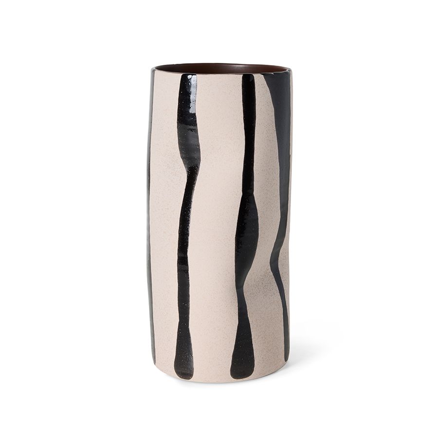 HKLIVING - Mono Vase - Sand/Black