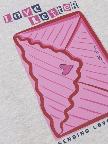 Ydence | Sweater Love letter | Grey