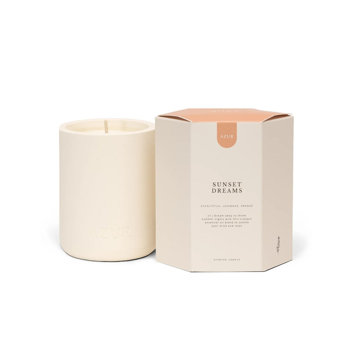 Azur Natural Bodycare - Geurkaars - Sunset Dreams