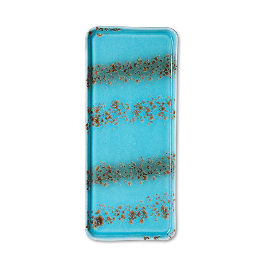 PRE-ORDER - HKLIVING - 70s ceramics: Cake tray - Aqua