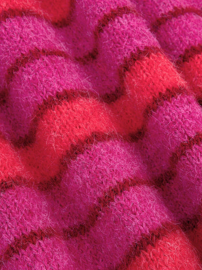 Ydence | Knitted Sweater Aria | Fuchsia/red