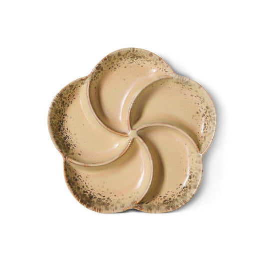 PRE ORDER - HKLIVING - 70s ceramics snack tray - Grit