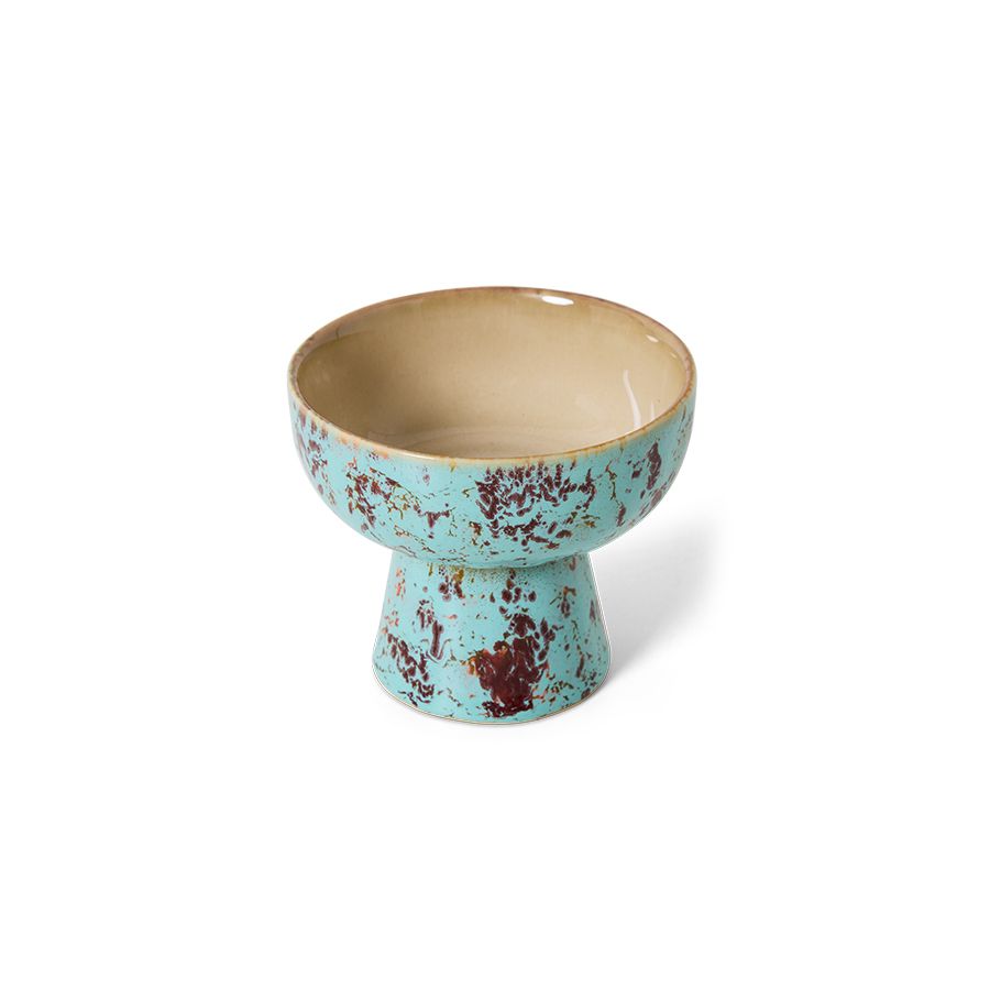 PRE ORDER - HKLIVING - 70s Tapas bowl on base - Patina