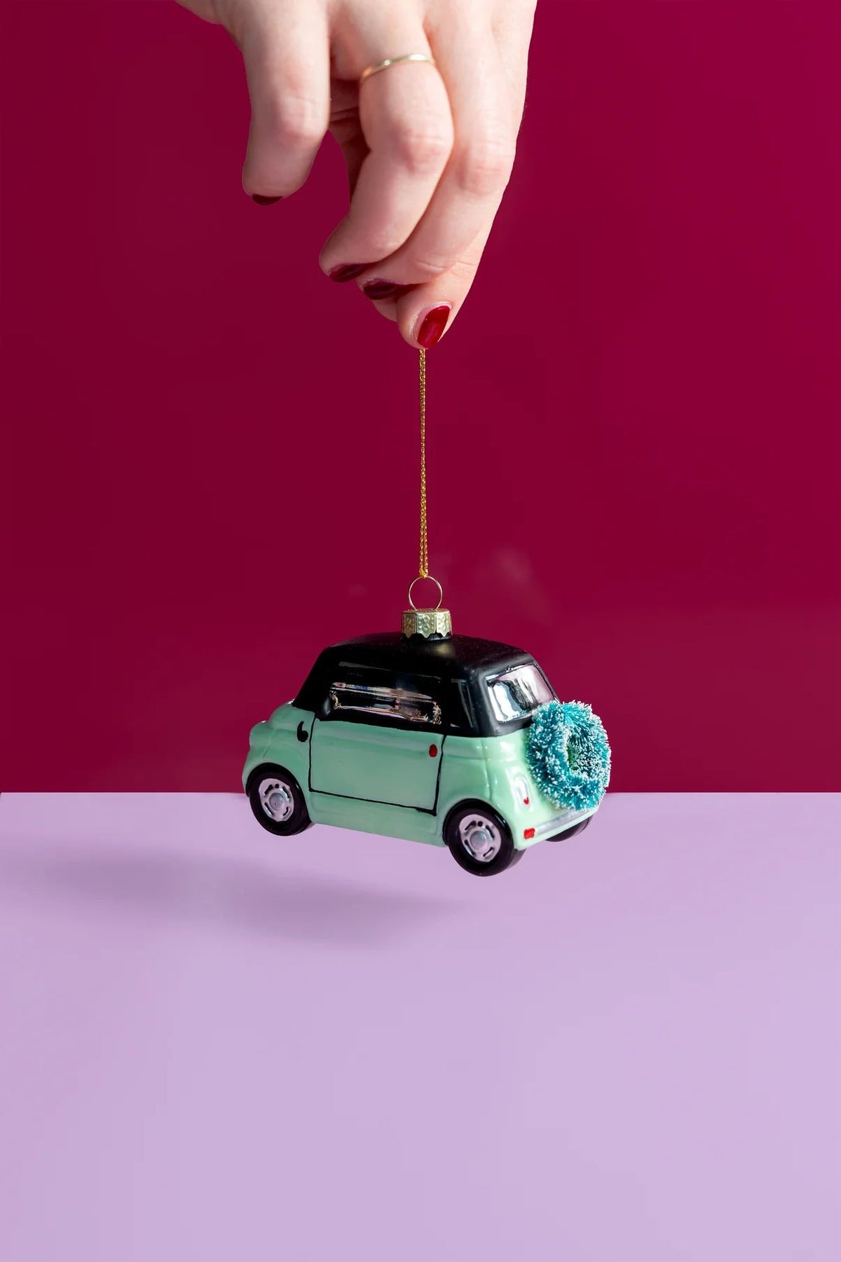 Yup In De Boom - Stadsauto Mintgroen Kerstornament