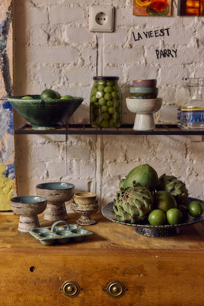 PRE-ORDER - HKLIVING - 70s ceramics: Egg Tray - Minty