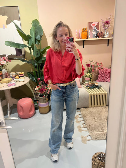 Blouse Jada - Koraalrood