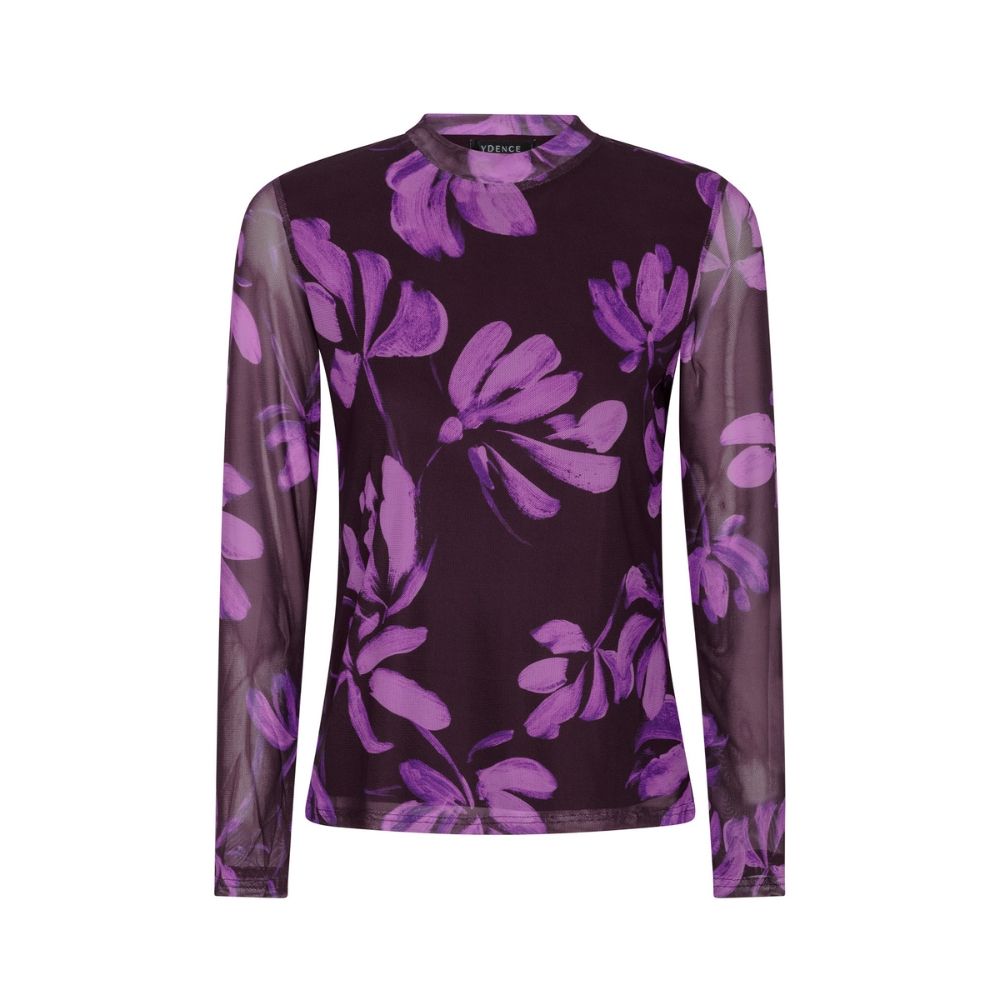 Ydence | Top Willemijn | Plum Flower