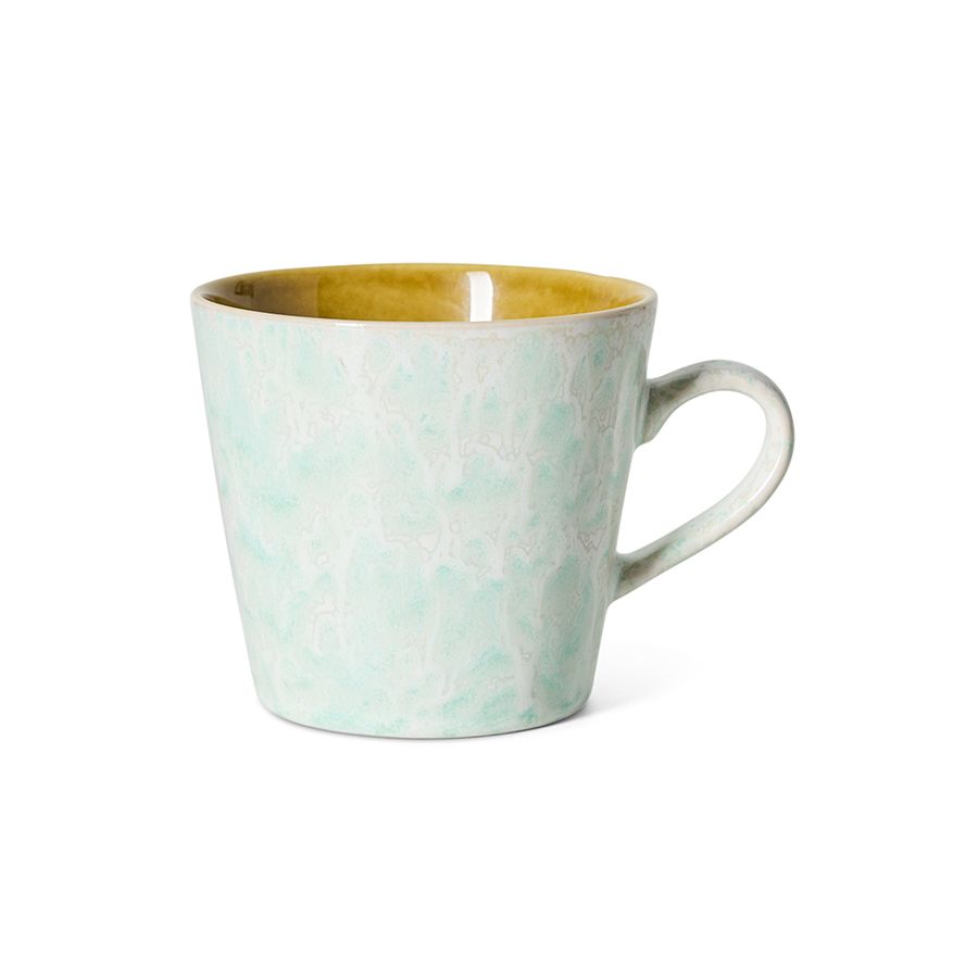 PRE-ORDER - HKLIVING - 70s ceramics: Cappuccino mug - Lotus