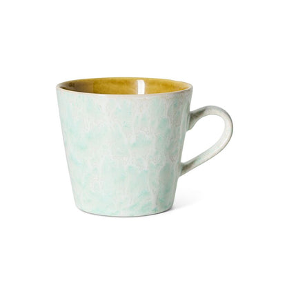 PRE-ORDER - HKLIVING - 70s ceramics: Cappuccino mug - Lotus