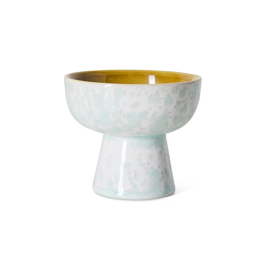 PRE-ORDER - HKLIVING - 70s ceramics: Tapas bowl on base S - Lotus