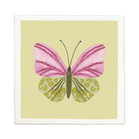 Tegeltje Liefs Karlijn - Vlinder Groen/Roze