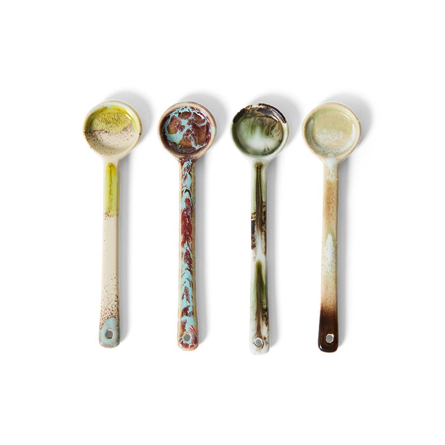 HKLIVING - 70s lepels set van 4 - Blend