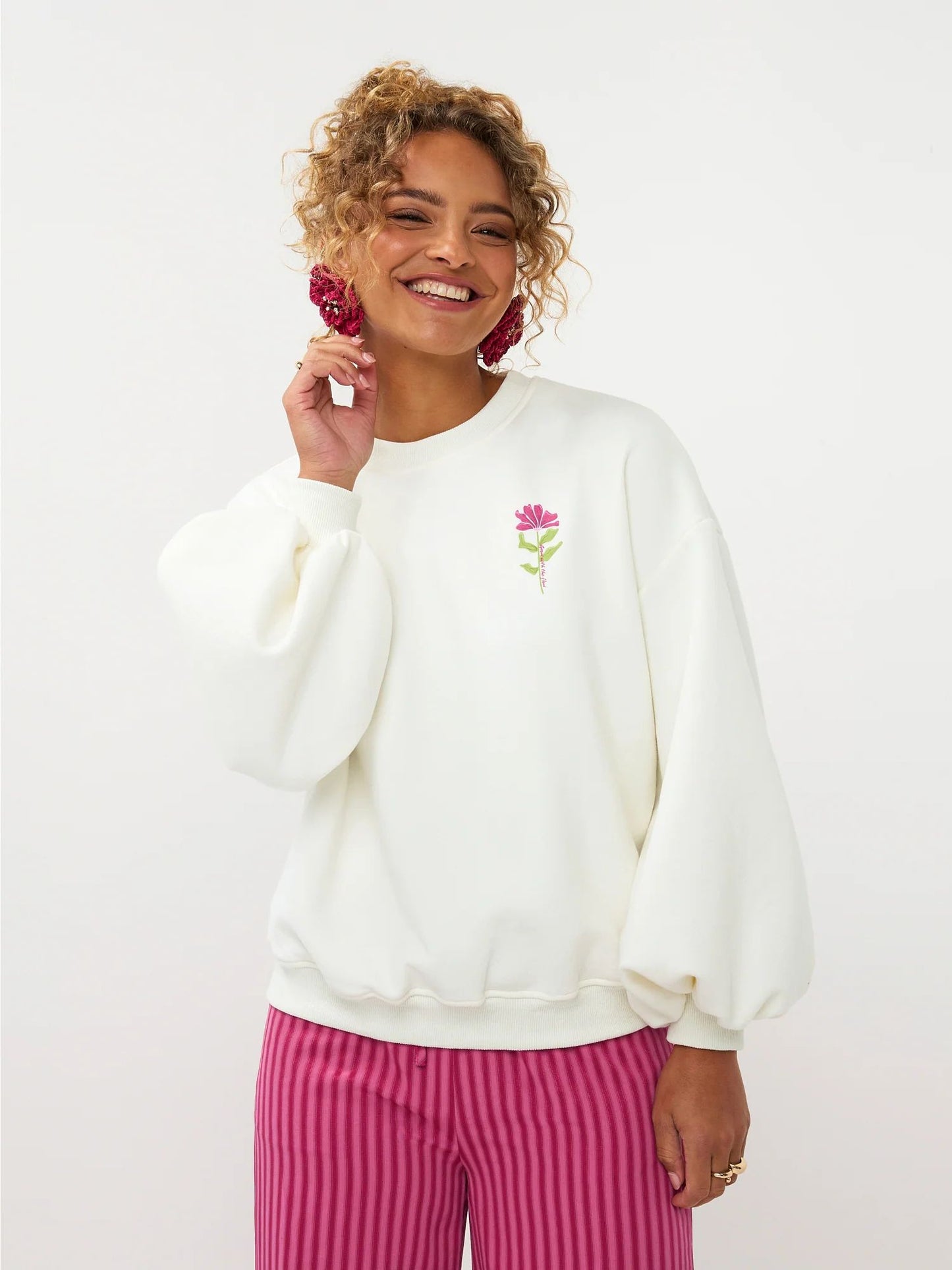 Ydence | Sweater Grow with the Flow | Ecru