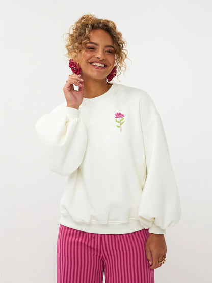 Ydence | Sweater Grow with the Flow | Ecru