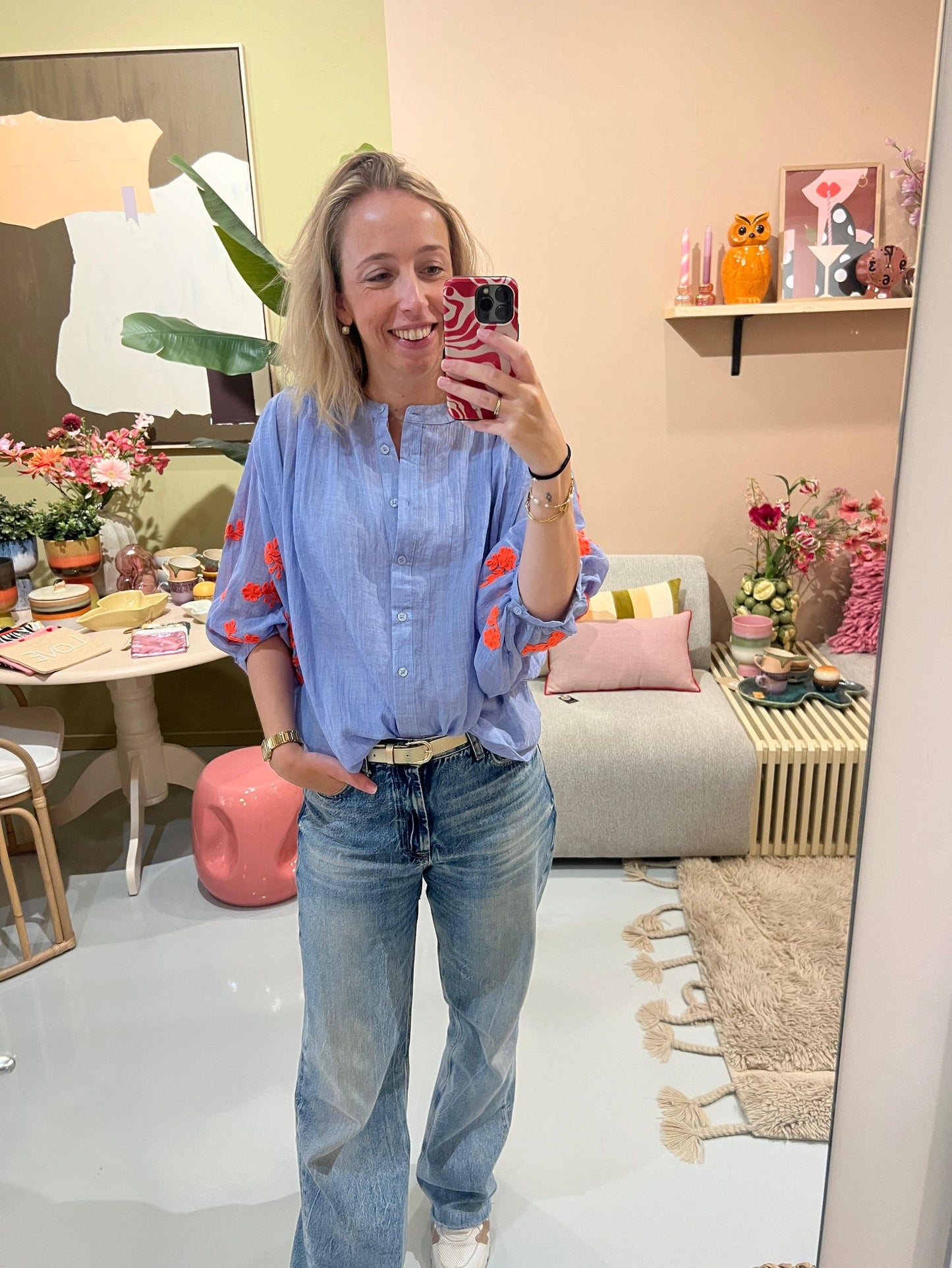 Blouse Jada - Blauw