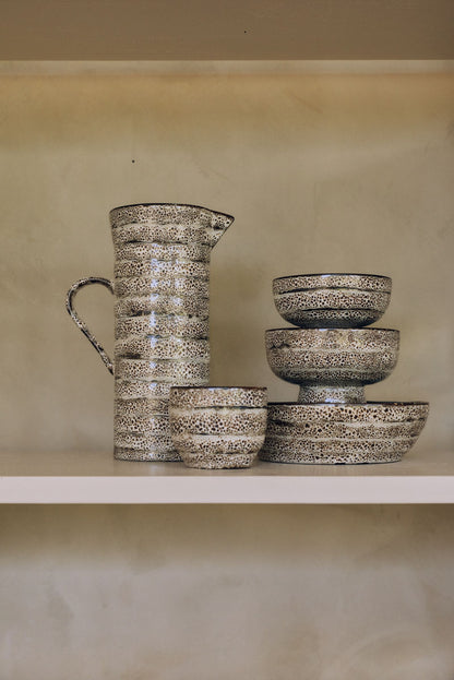 PRE-ORDER - HKLIVING - 70s ceramics: Pasta borden set van 2 - Brew