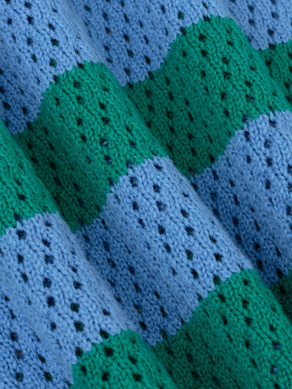 Ydence | Knitted Top Agnes | Blue/see Green