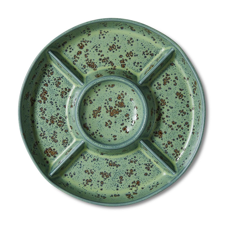 PRE-ORDER - 70s ceramics: Snack plateau - Minty