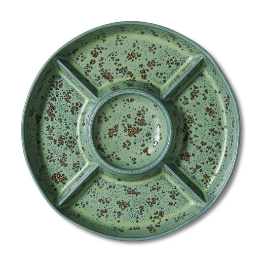 PRE-ORDER - HKLIVING - 70s ceramics: Snack plateau - Minty
