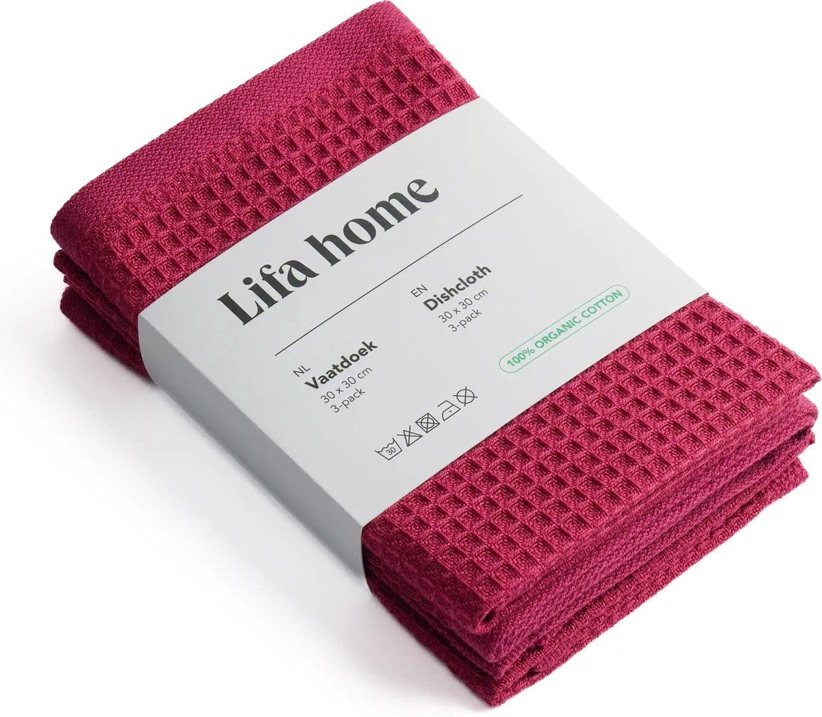 Lifa Home - Vaatdoekjes - Vivid Red