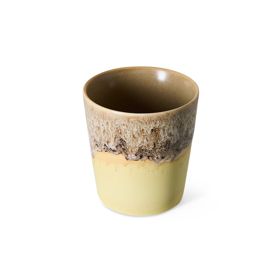 PRE-ORDER - HKLIVING - 70s ceramics: Coffee mug - Custard