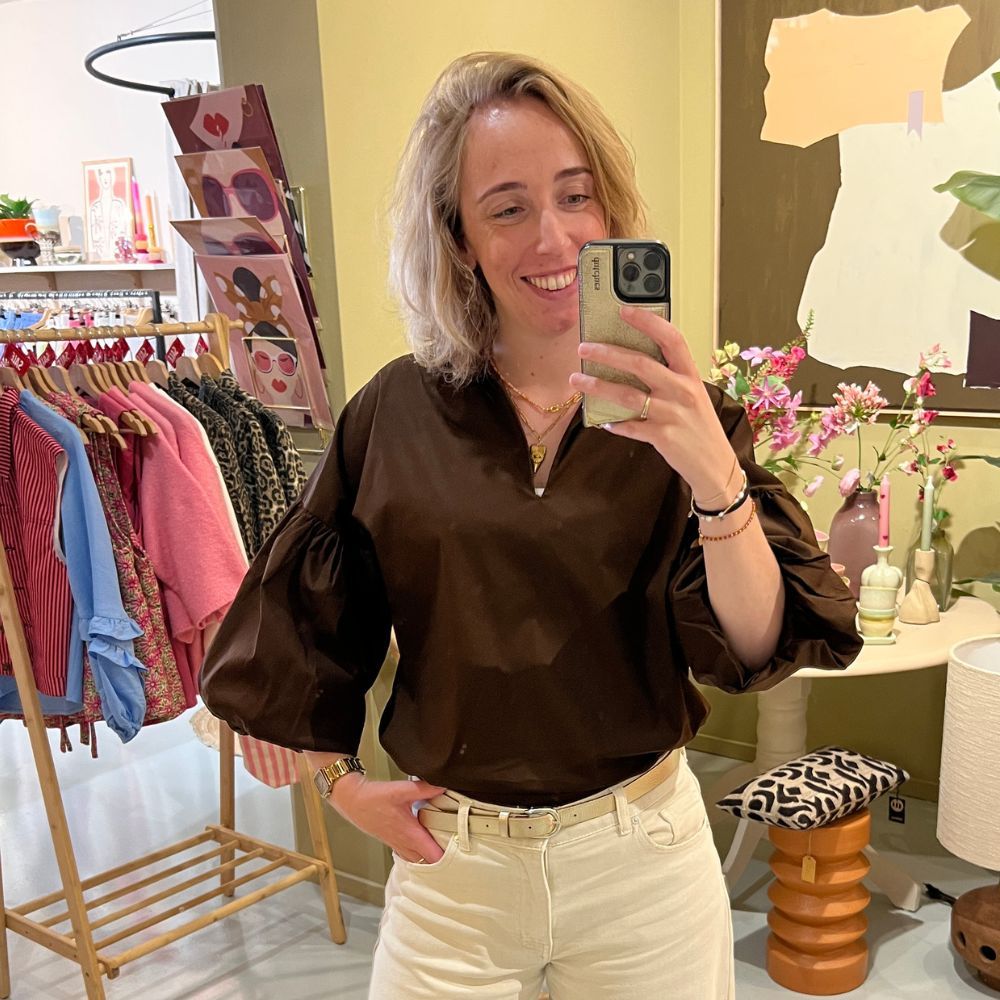 Blouse Lily - Bruin