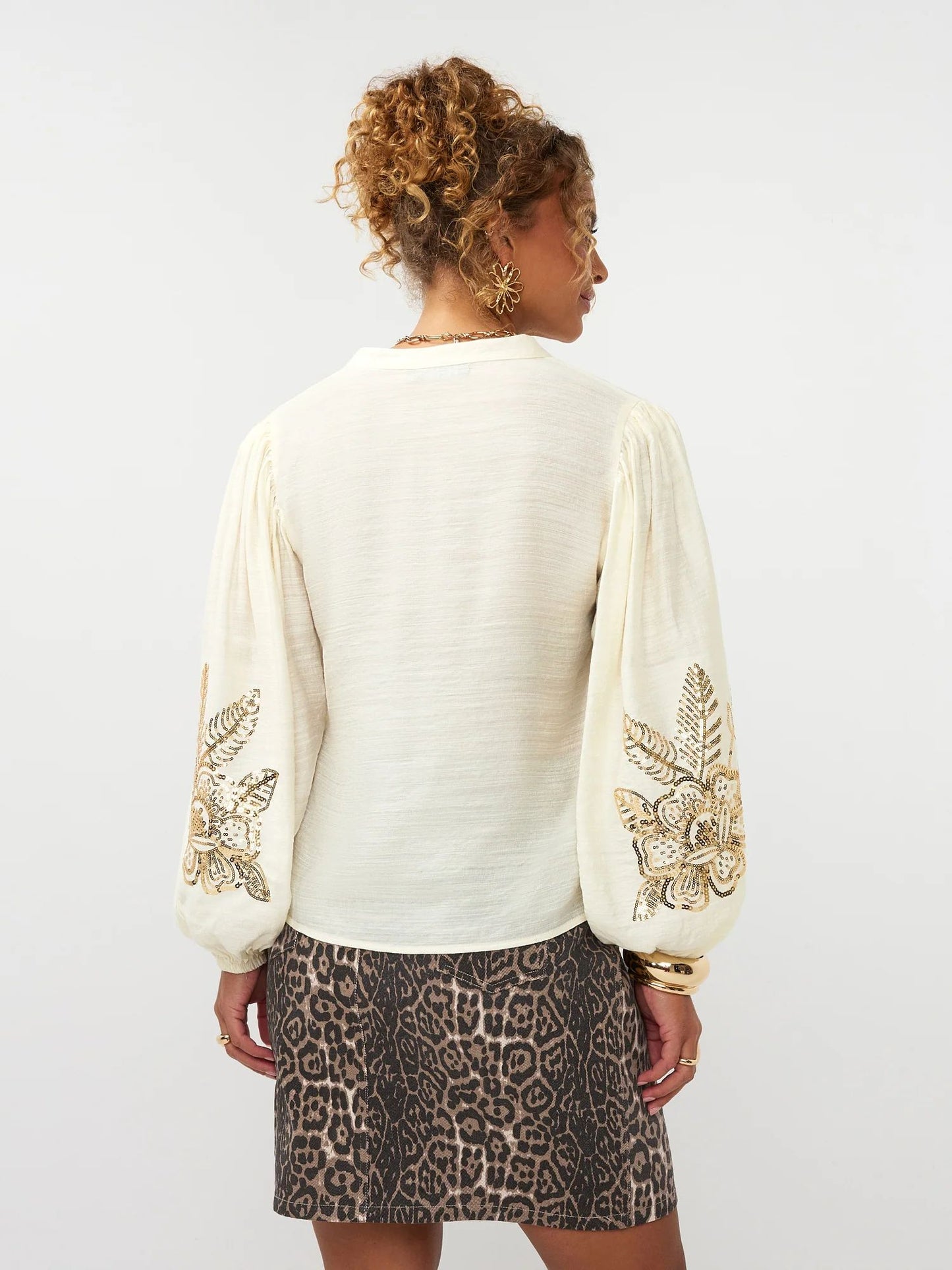 Ydence | Blouse Rose | Ecru