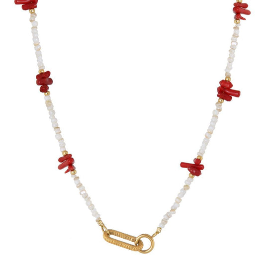 Label Kiki - Coral Crush Necklace Gold